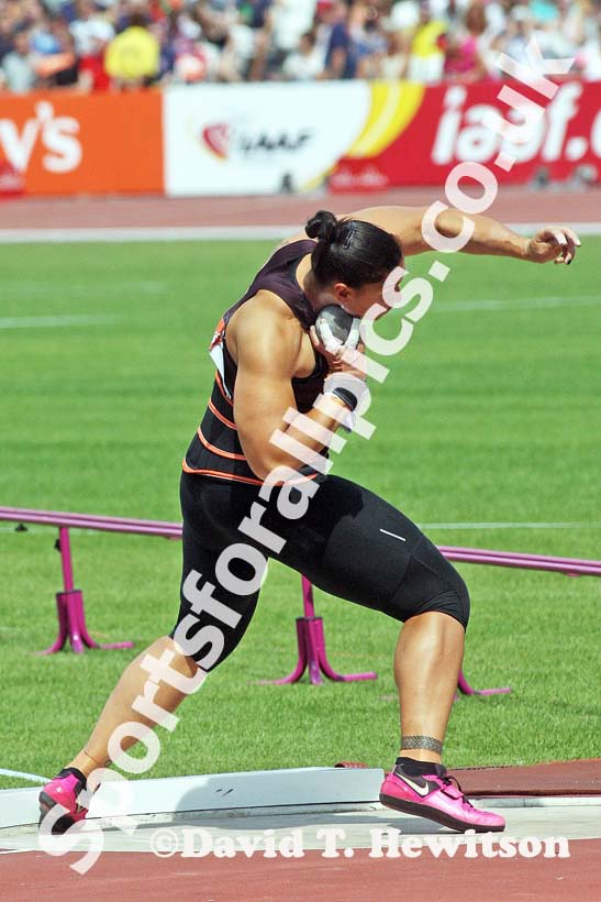 Valerie Adams winner of the shot put,  2013 IAAF Diamond League, Sainsbury's Anniversary Games, Queen Elizabeth Olympic Park, London.